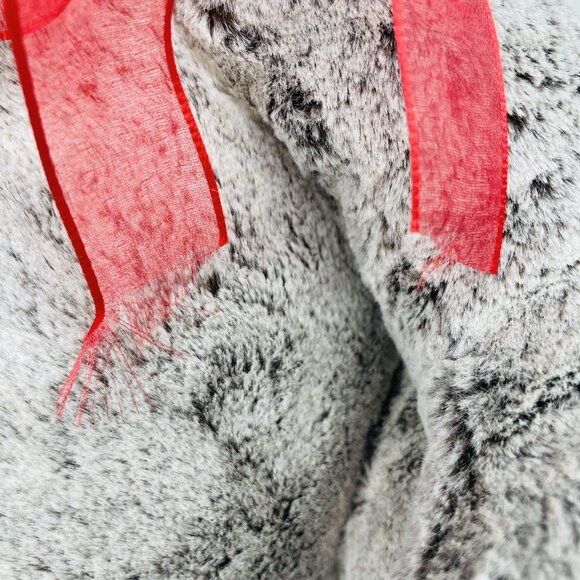 2017 Aurora World Red Ribbon Frosted Teddy Bear Plush Red Heart Love Valentine - Picture 15 of 16